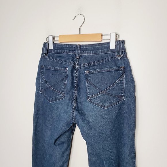 NYDJ Blue Classic Straight Leg Mid Rise Jeans - Picture 6 of 12